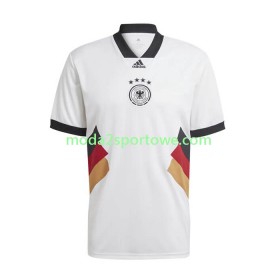 Koszulka Niemcy Icon Retro Domowe Stroje Piłkarskie 2022/23 Krótki Rękaw
